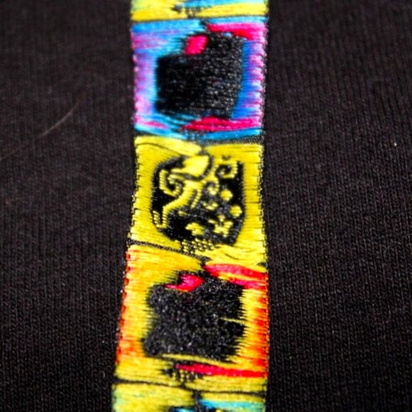 Psychedelic Alien Graphic Tee – Trippy Mushroom Art, Handmade Zinose M Rare - Picture 8 of 9